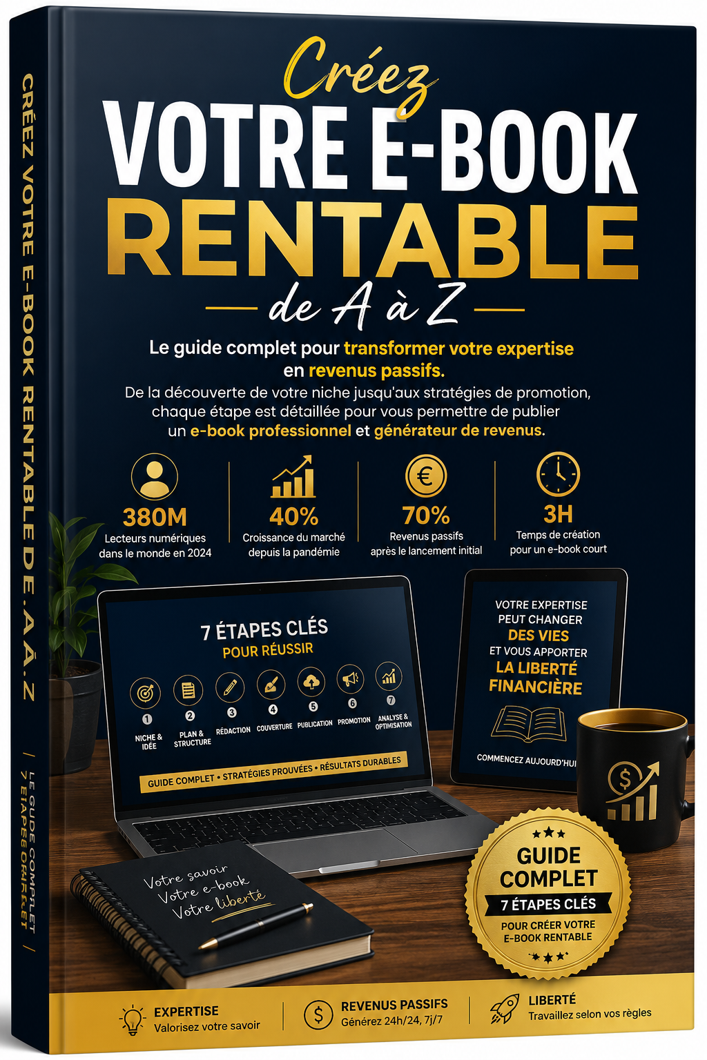 Créez un e-book rentable de A à Z (IA & Canva)
